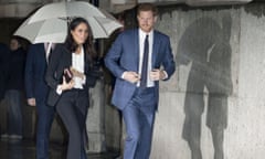 Meghan Markle and Prince Harry at an awards ceremony in central London this month