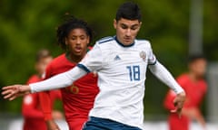 Tigran Avanesian of Russia during the 2019 UEFA European Under-17 Championships.