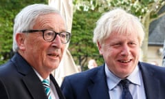 Jean-Claude Juncker and Boris Johnson