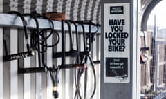 Have you locked your bike? sign warning about bike theft. But the lock can be stolen too.