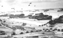 Omaha Beach secured after D-Day in 1944. 