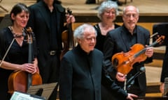 Blending beautifully ... András Schiff, centre, and Orchestra of the Age of Enlightenment.