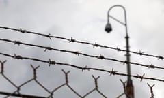 Barbed wire at Don Dale youth detention centre in Darwin.