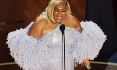 96th Academy Awards<br>Da'Vine Joy Randolph accepts the Oscar for Best Supporting Actress for "The Holdovers" during the Oscars show at the 96th Academy Awards in Hollywood, Los Angeles, California, U.S., March 10, 2024. REUTERS/Mike Blake