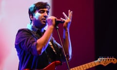 Asian Dub Foundation Perform At Royal Festival Hall In London<br>LONDON, ENGLAND - MAY 27: Taimur Rahman of Pakistani band Laal performs on stage at the Royal Festival Hall on May 27, 2016 in London, England. (Photo by Andy Sheppard/Redferns)