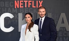 Victoria and David Beckham on red carpet