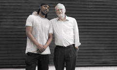 Jeremy Corbyn with the rapper JME.