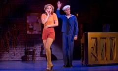 Mara Davi and Danny Gardner in Dames at Sea at Helen Hayes theatre on Broadway