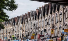 Victorian shop terrace facades, Seven Sisters Road, Harringay