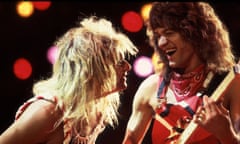 David Lee Roth and Eddie Van Halen performing in 1983.