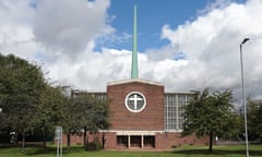 Our Lady of Fatima in Harlow, Essex. The church featured on the cover of Brothers Gonna Work It Out.