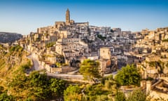 The city of Matera in southern Italy.