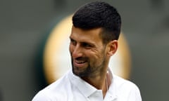 Novak Djokovic of Serbia.