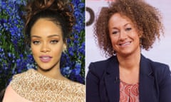 Composite of Rihanna and Rachel Dolezal