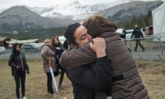 Victims’ relatives and friends commemorate the second anniversary of the Germanwings crash at Vernet memorial, in the French Alps.