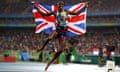 Rio Olympic Games 2016 - Day Fifteen<br>File photo dated 20-08-2016 of Great Britain's Mo Farah celebrates winning the Men's 5000m final at the Olympic Stadium on the fifteenth day of the Rio Olympics Games, Brazil. PRESS ASSOCIATION Photo. Issue date: Sunday August 21, 2016. Mo Farah admits it would be "amazing" to follow in the footsteps of the likes of Sir Alex Ferguson and be awarded a knighthood. See PA story OLYMPICS Farah Knighthood. Photo credit should read Mike Egerton/PA Wire.