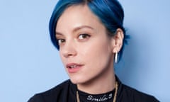 Lily Allen at her home in west London