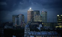 Clouds over Canary Wharf