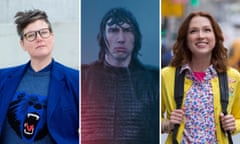 Hannah Gadsby in Douglas, Adam Driver in Star Wars: The Rise of Skywalker and Ellie Kemper in Unbreakable Kimmy Schmidt