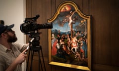 Art from all over the world … filming Easter in Art at Philadelphia Museum of Art.