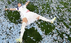 Lucy Bronze enjoys England’s victory in the Euro 2022 final