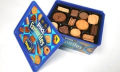 Box of Fox's biscuits