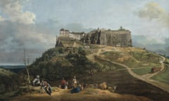 Hulking … The Fortress of Königstein from the North-West, by Bernardo Bellotto.