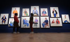 A preview of the David Hockney: Drawing From Life exhibition at the National Portrait Gallery in London.