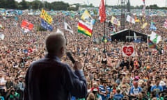 Jeremy Corbyn at Glastonbury