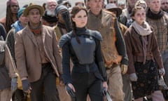 Jennifer Lawrence as Katniss Everdene in The Hunger Games, Mockingjay part 2