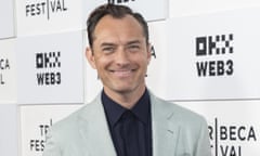 Not getting into character … Jude Law at the Tribeca festival in New York this week.