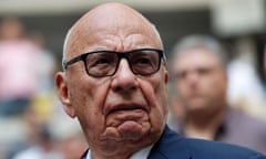 FILE PHOTO: Rupert Murdoch at the 2017 US Open tennis men's singles final<br>FILE PHOTO: Tennis - US Open - Mens Final - New York, U.S. - September 10, 2017 - Rupert Murdoch, Chairman of Fox News Channel stands before Rafael Nadal of Spain plays against Kevin Anderson of South Africa. REUTERS/Mike Segar/File Photo
