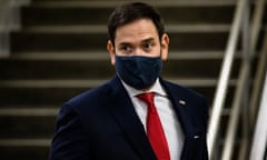 Congress Continues Business As President Trump Refuses To Concede Race<br>WASHINGTON, DC - NOVEMBER 12: Senator Marco Rubio (R-FL) walks through the Senate subway following a vote in the Senate at the U.S. Capitol on November 12, 2020 in Washington, DC. As President Trump continues to refuse to concede the Presidential Election to President-elect Joe Biden more Congressmen and women call for Biden to begin to receive classified national intelligence briefings from the Tump administration. (Photo by Samuel Corum/Getty Images)