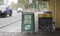 TAB now open sign in Alice Springs, NT