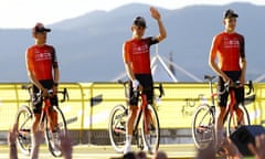 Geraint Thomas of Ineos Grenadiers during the official teams presentation of the 2024 Tour de France