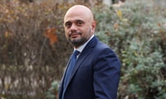 Sajid Javid in a park