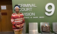 Pamela Moses outside the courtroom where her trial took place.