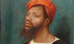 Detail from Portrait of a Moor by Jan Mostaert, 1520-30.