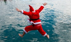 SWIMMING santa