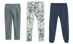 Three pairs of trousers