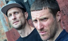 Sleaford Mods: Jason Williamson, right, and Andrew Fearn. Nobody sticks it better.