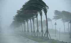 a scene in Fort Lauderdale during Hurricane Irma.