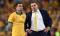 Australia coach Ange Postecoglou Tim Cahill