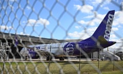 A Bonza 737 MAX aircraft in Melbourne