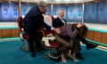 Ed Balls kicks Susanna Reid in the head