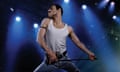 Rami Malek as Freddie Mercury in Bohemian Rhapsody.