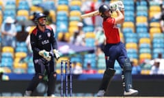 England captain Jos Buttler batting against the USA in the World T20 Super Eight stages