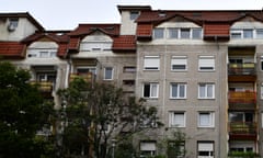 A block of flats in Budapest, Hungary