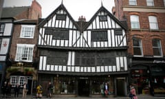 Herbert House in York, one of the city’s best-known  Tudor buildings.