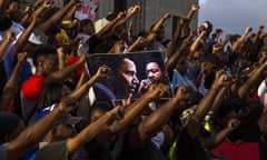 ***BESTPIX*** Protests Continue In Baton Rouge After Police Shooting Death Of Alton Sterling<br>BATON ROUGE, LA -JULY 09: Demonstrators gather after marching at the Louisiana Capitol to protest the shooting of Alton Sterling on July 9, 2016 in Baton Rouge, Louisiana. Alton Sterling was shot by a police officer in front of the Triple S Food Mart in Baton Rouge on July 5th, leading the Department of Justice to open a civil rights investigation. (Photo by Mark Wallheiser/Getty Images) ***BESTPIX***